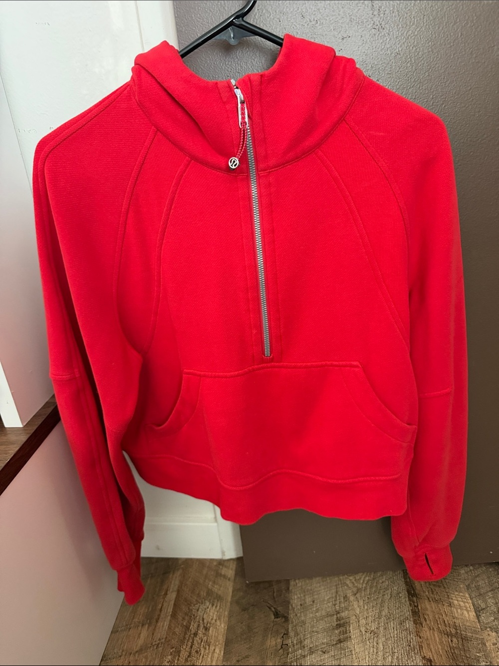Lululemon Scuba Red Half-Zip Pullover Hoodie xs/s